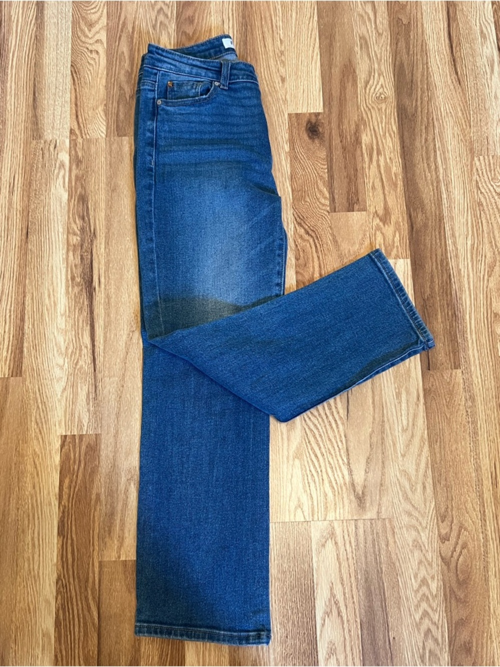 Classic Straight-Leg Blue Jeans